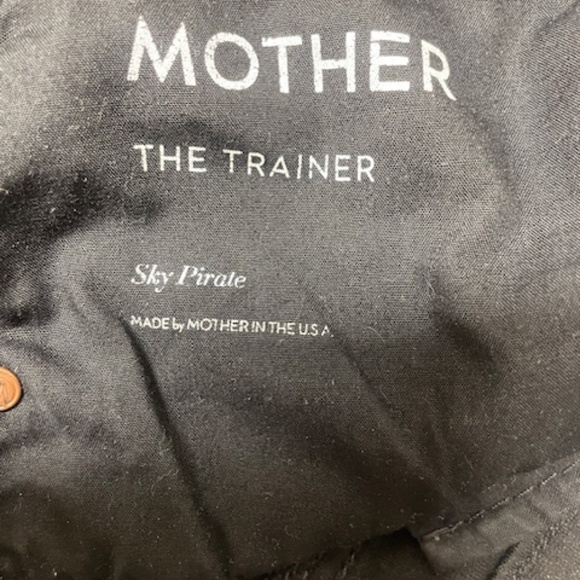 MOTHER The Trainer Track Joggers Pants Black Sky Pirate - Picture 6 of 13